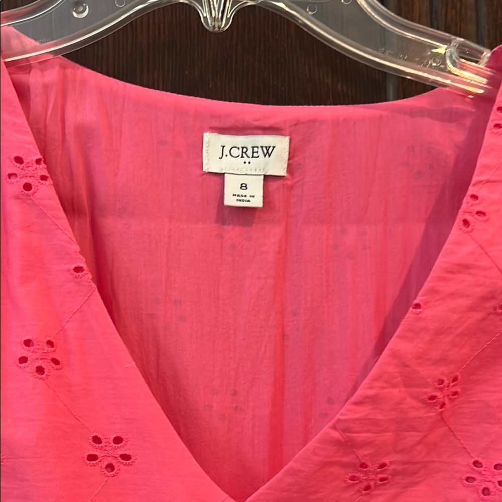 J. Crew Pink Ruffle Sleeve Dress - Picture 2 of 4
